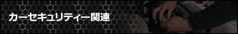 カーセキュリティー関連